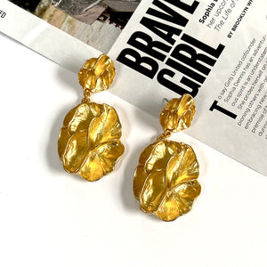 “The Tide” Gold Dangle Earrings