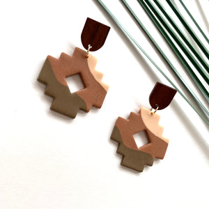 “Ruins” Geo Earrings