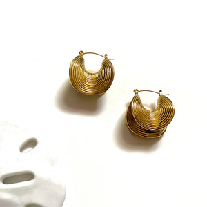 “Fortune” Huggie Hoop Earrings