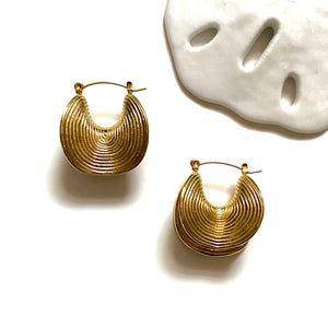 “Fortune” Huggie Hoop Earrings
