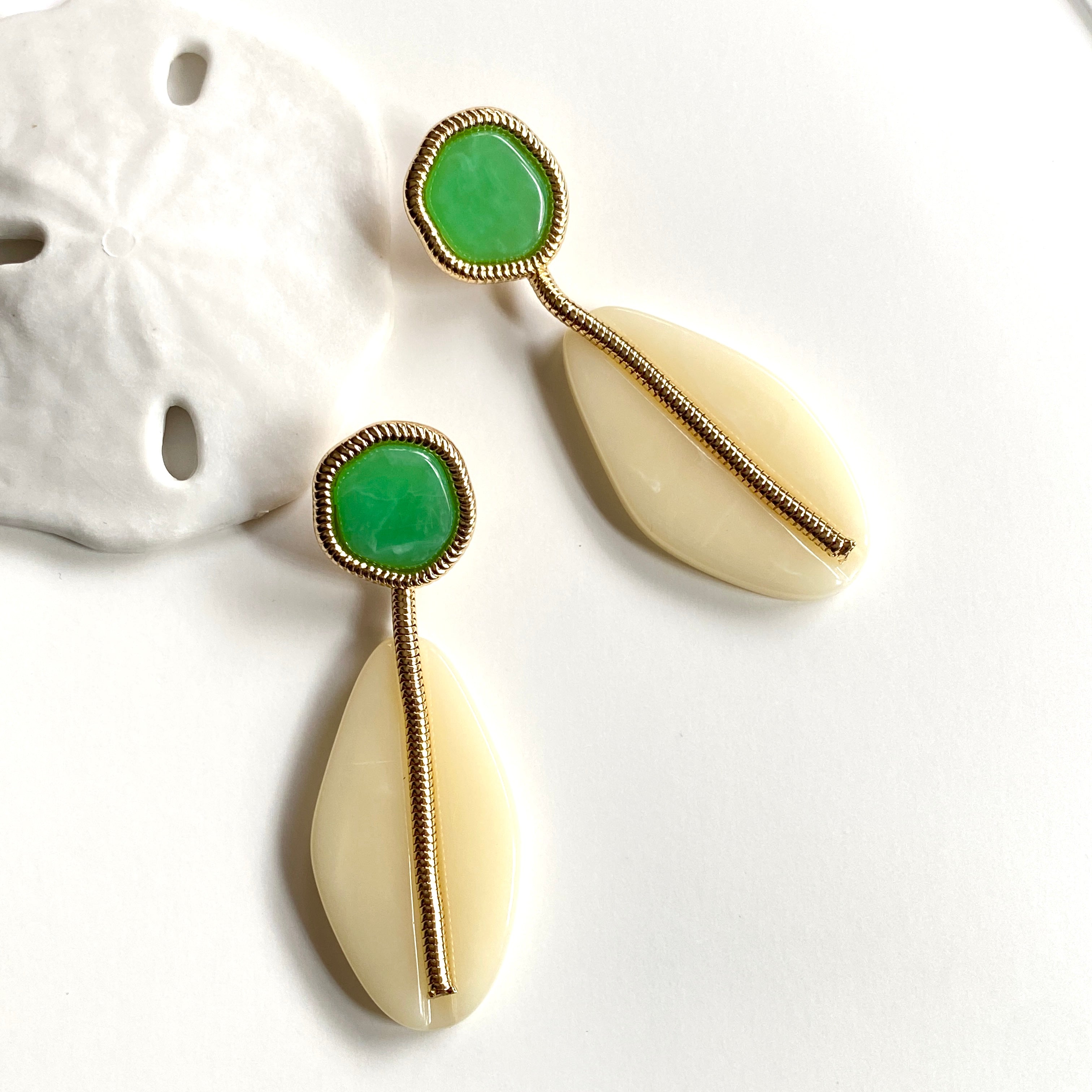 “Egret” Dangle Earrings