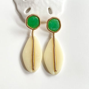 “Egret” Dangle Earrings