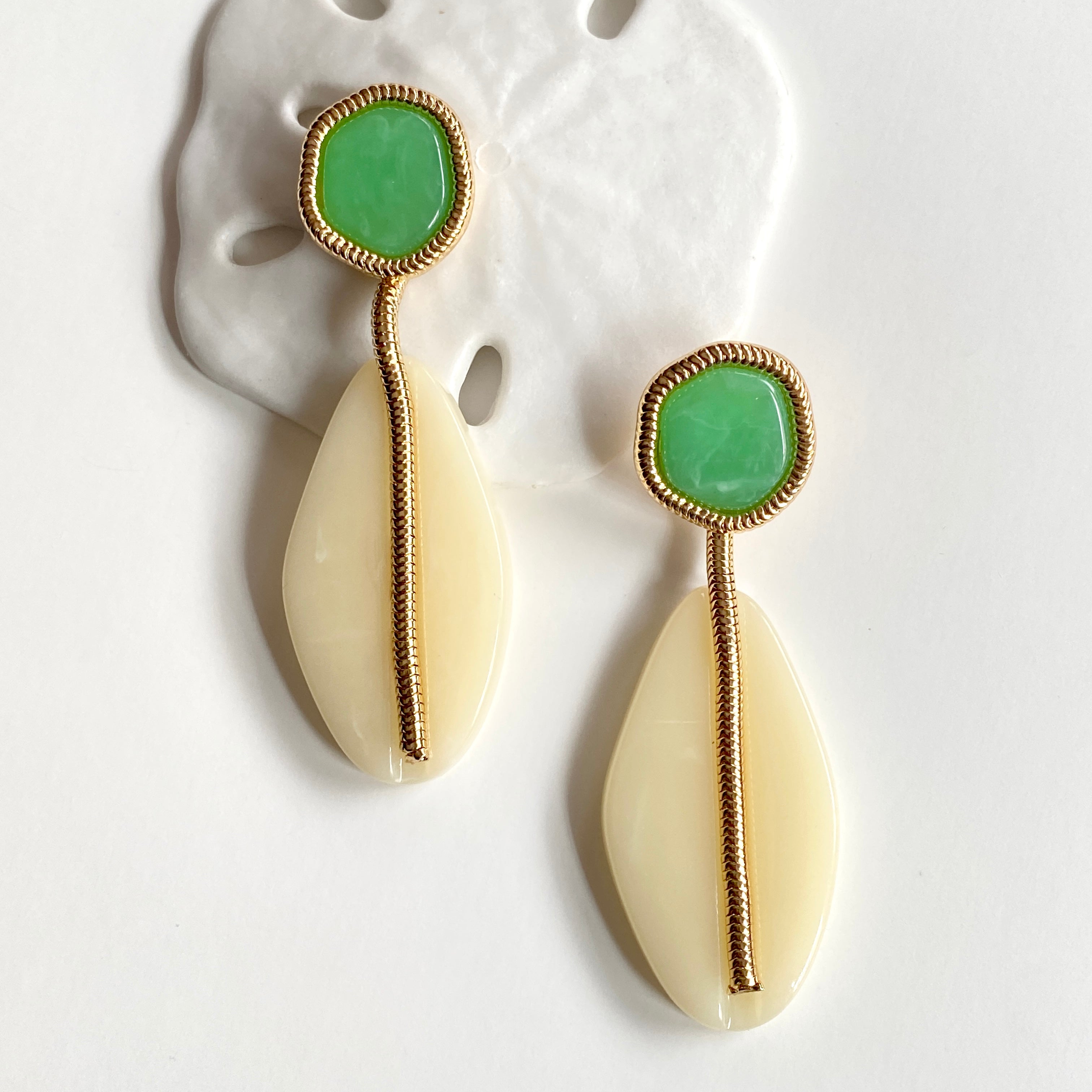 “Egret” Dangle Earrings