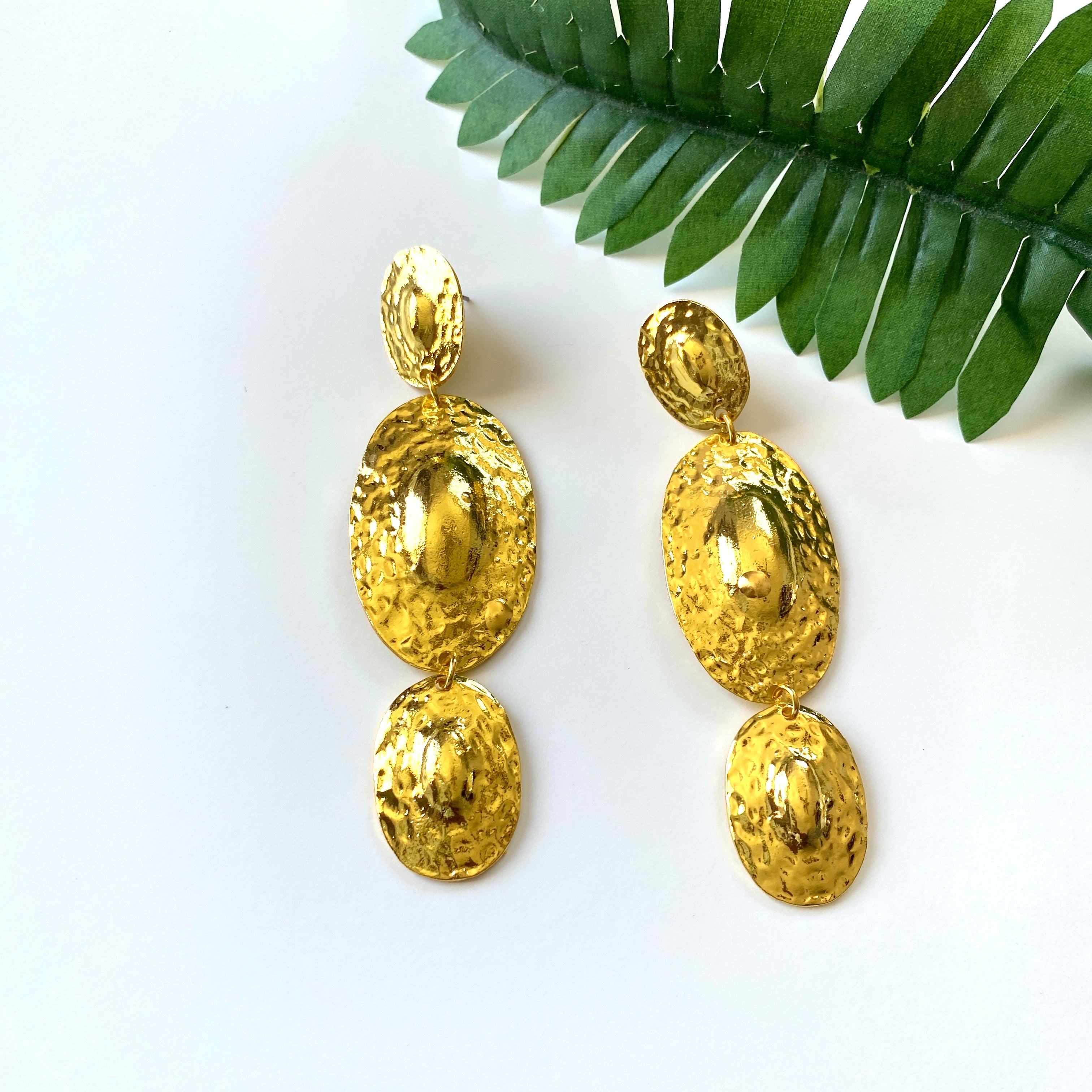 “Bale” Gold Dangle Earrings