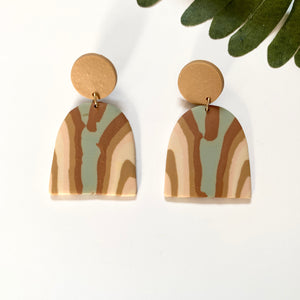 “Desert Sand” Abstract Earrings