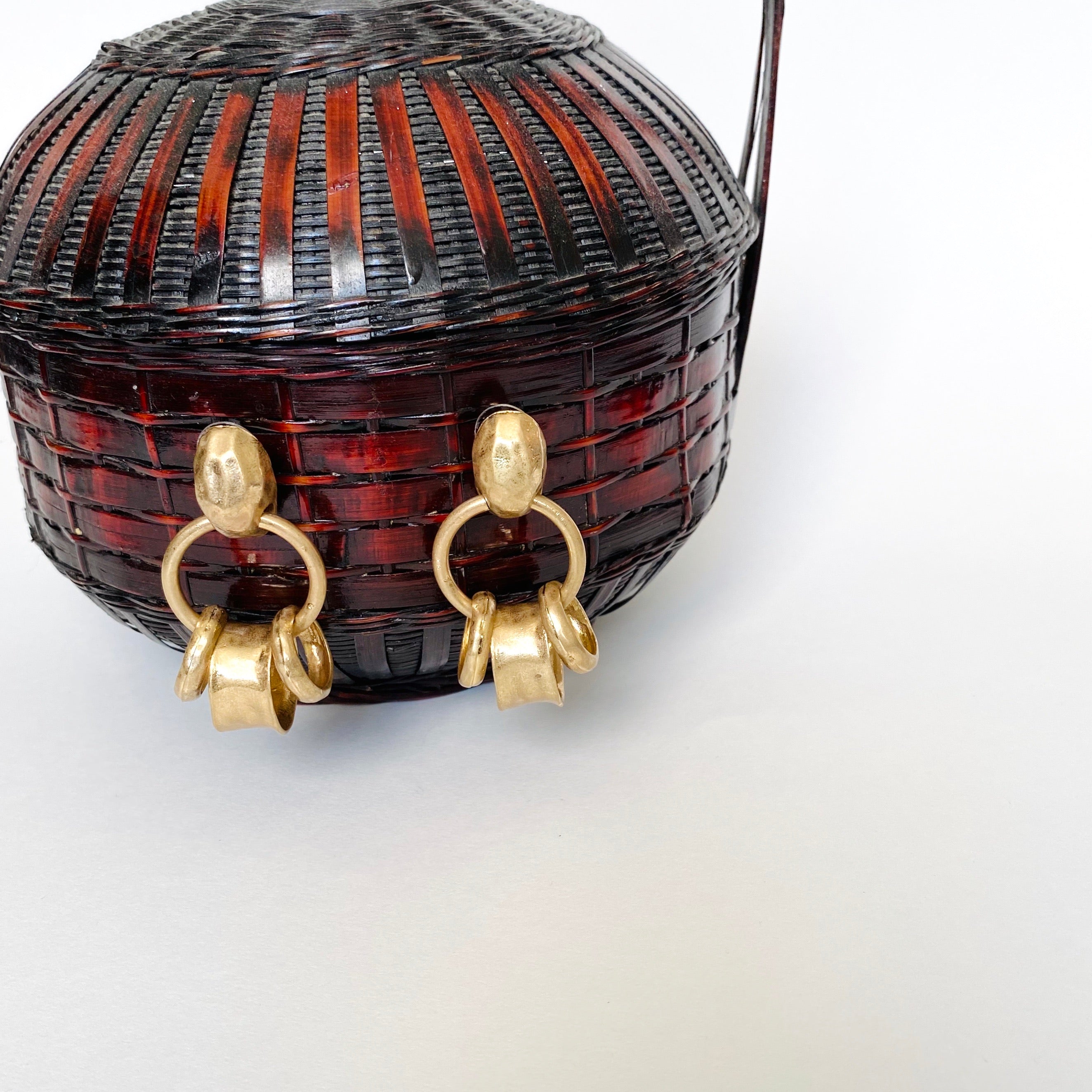“The Chief” Tribal Gold Earrings