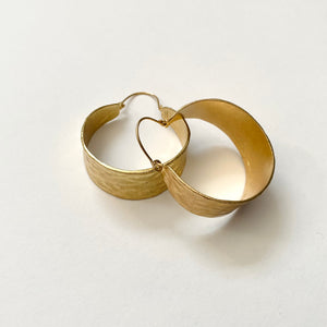“Yaa ” Tribal Gold Hoops