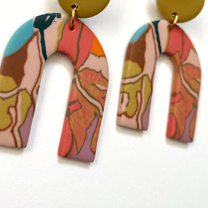 “Falling For You” Arch Earrings
