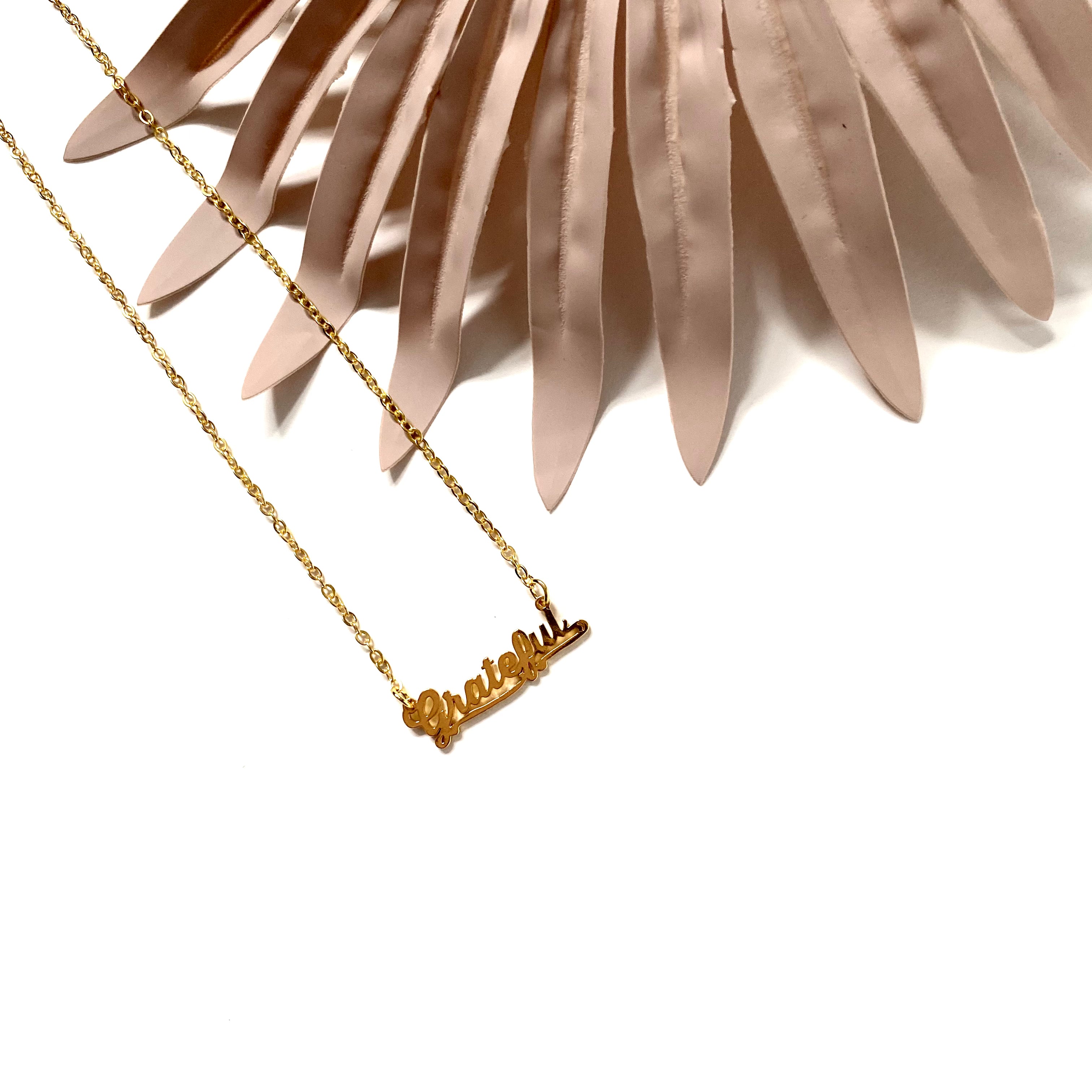 “Grateful” Necklace
