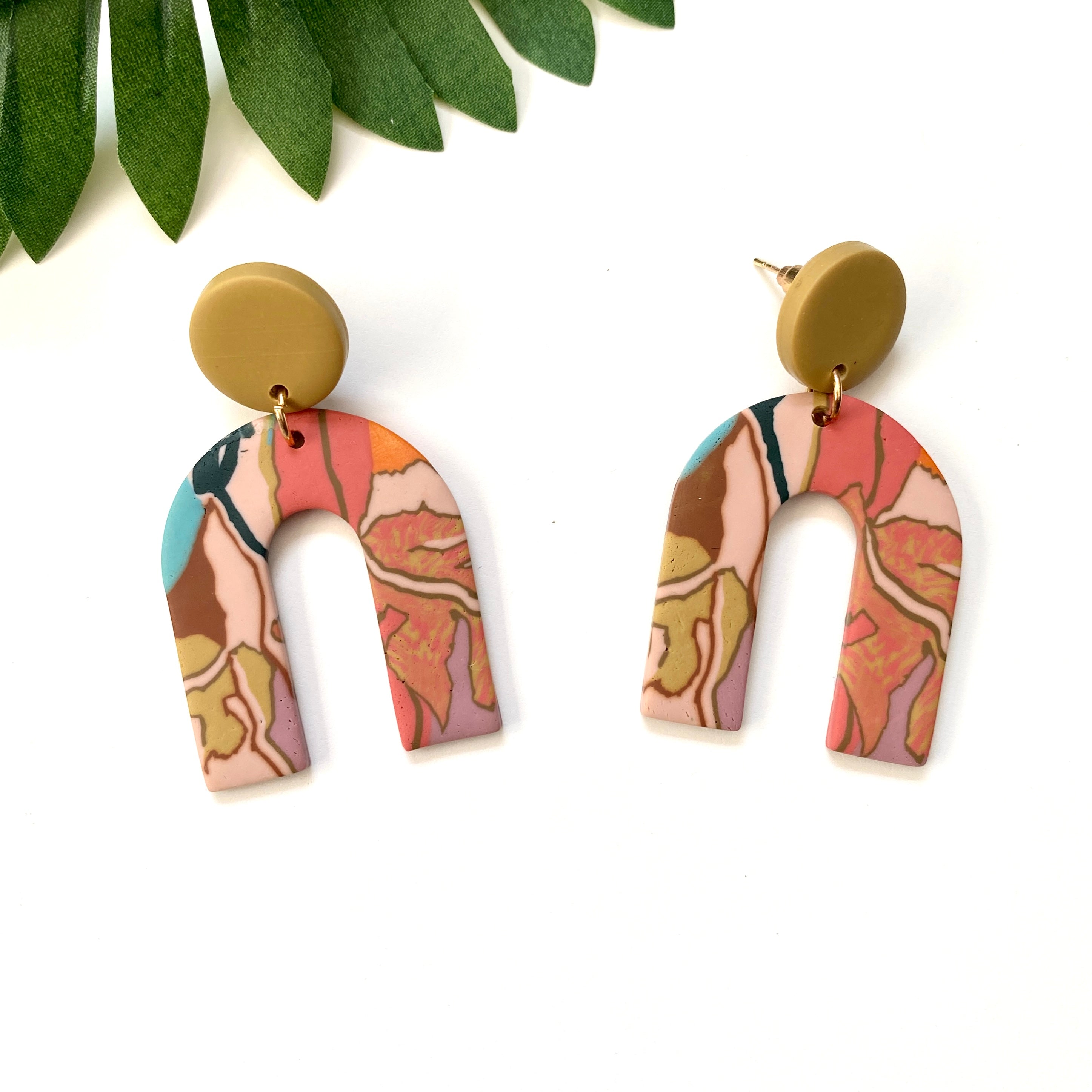 “Falling For You” Arch Earrings