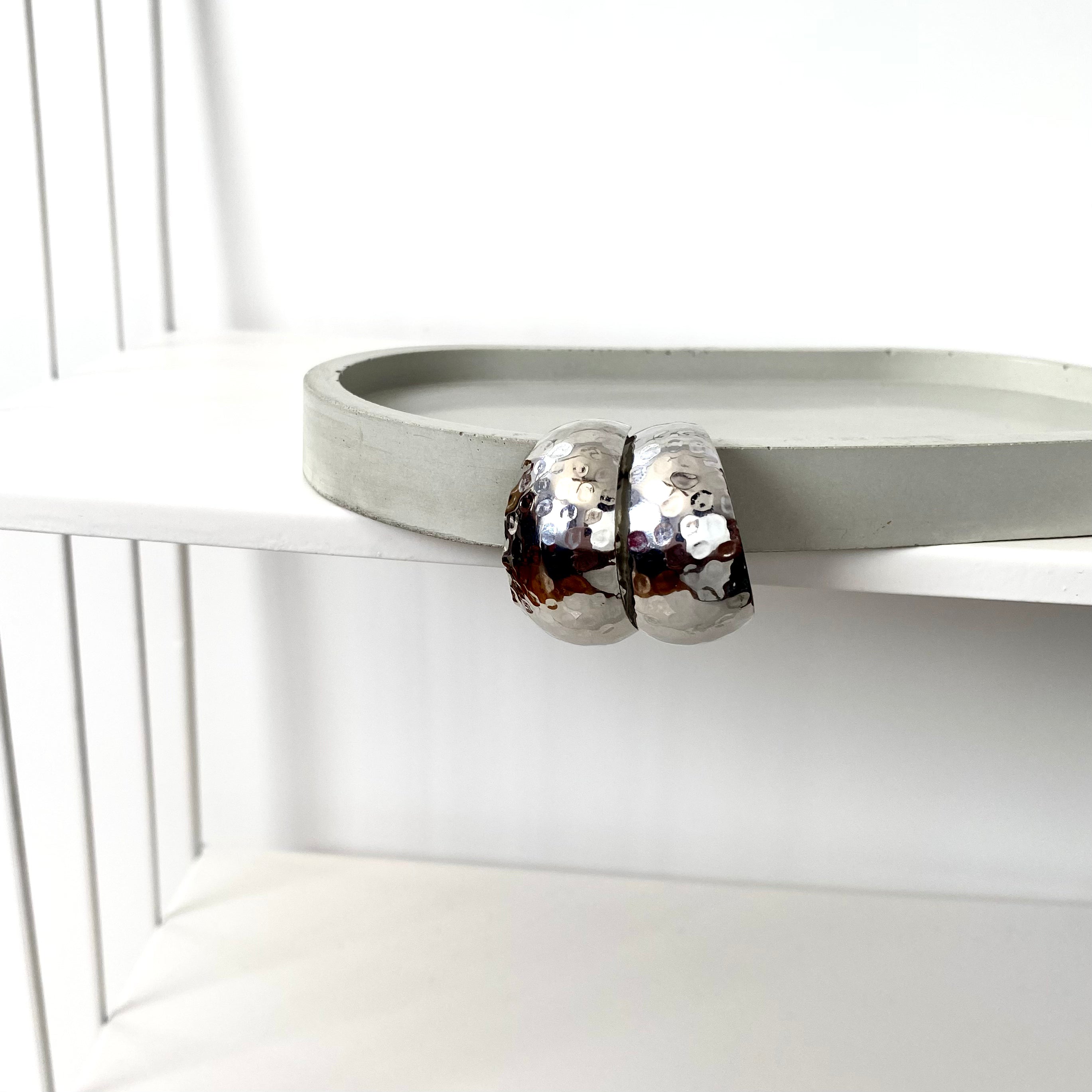 “Stoned” Hoop Earrings