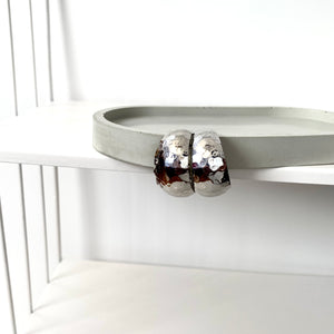 “Stoned” Hoop Earrings