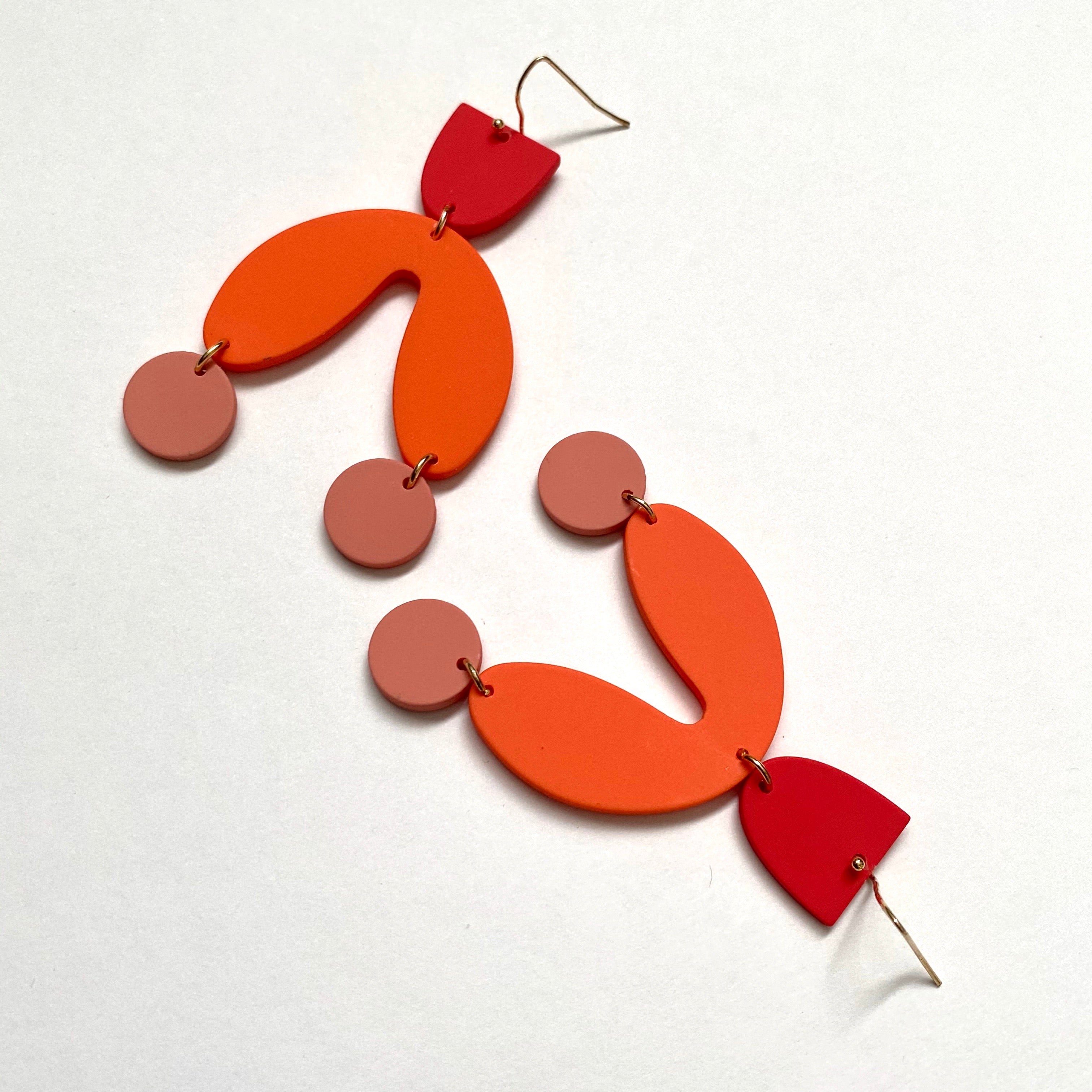 "Play-Doh" Shaded Earrings