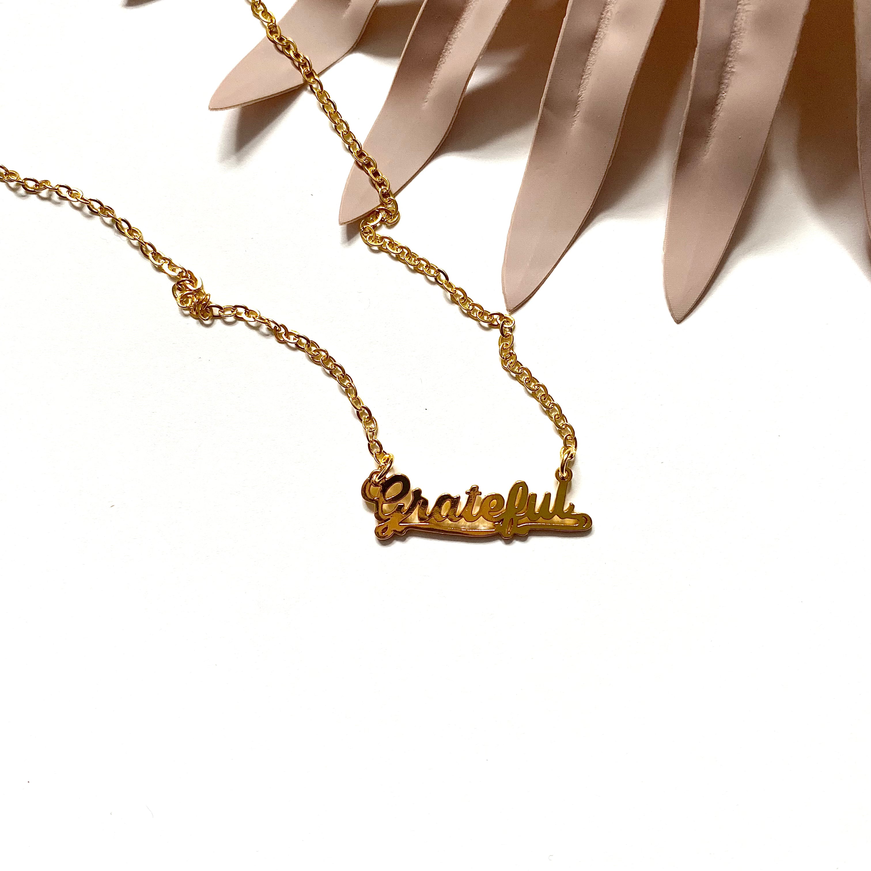 “Grateful” Necklace