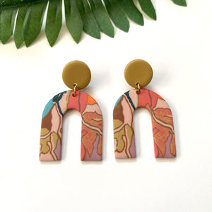 “Falling For You” Arch Earrings