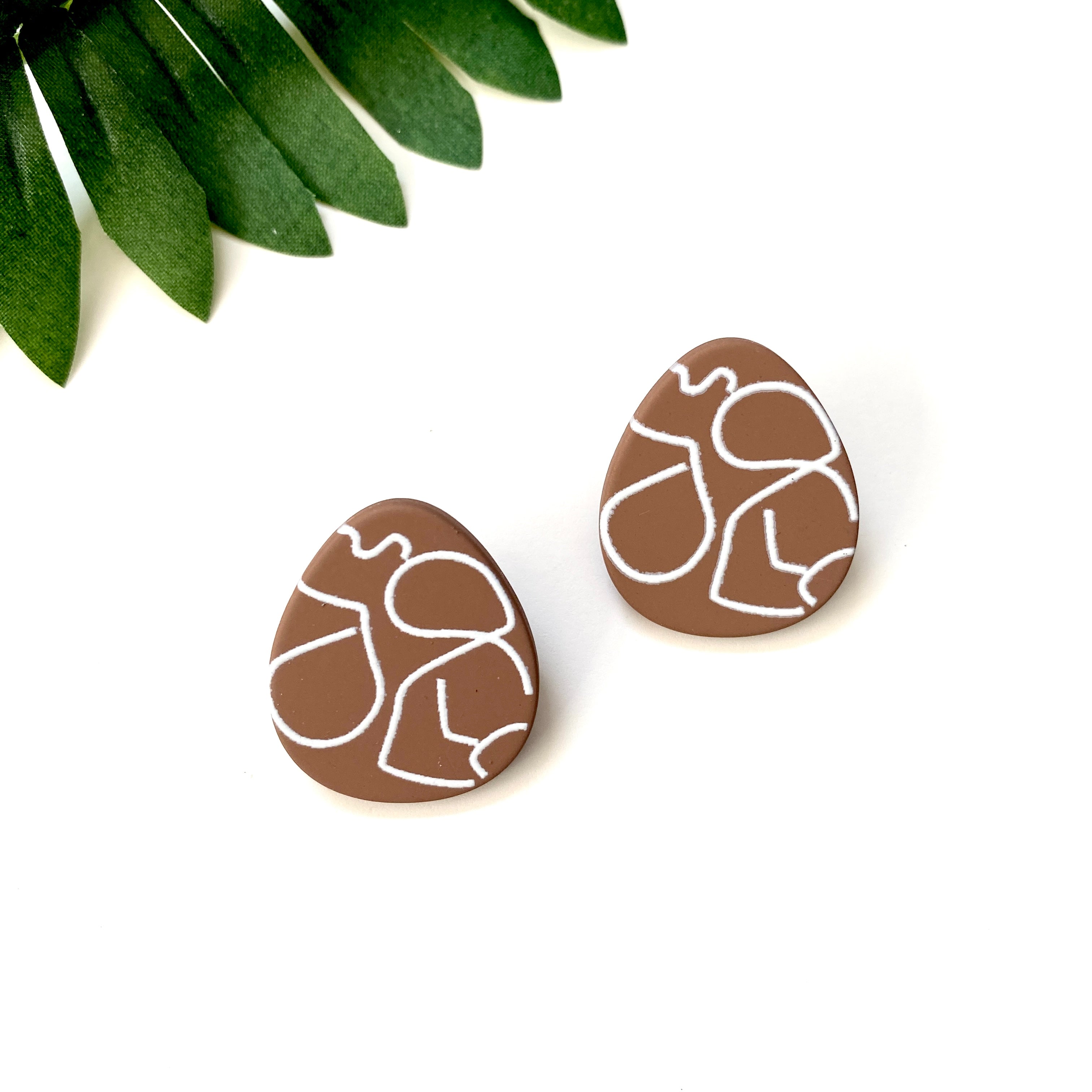 “Squiggles” Stud Earrings