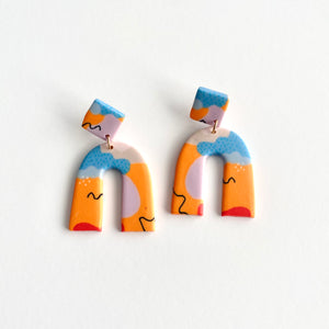 “Doodles” Arch Earrings