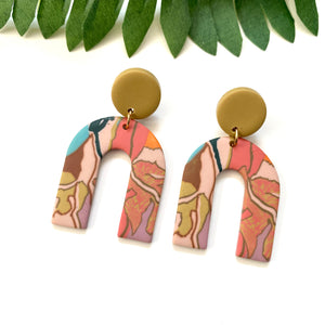 “Falling For You” Arch Earrings
